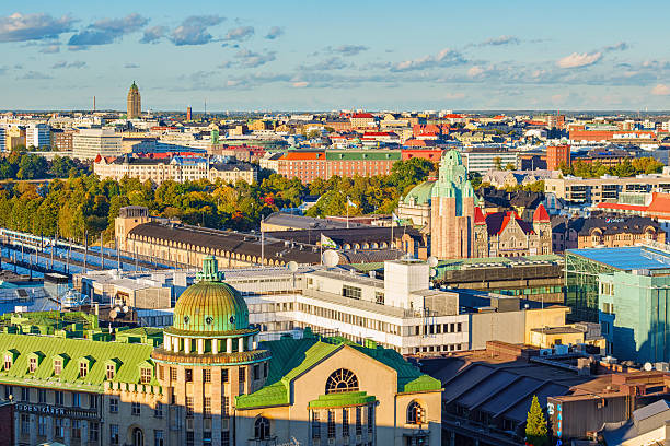 istock Colorful Helsinki Finland from Above 520889166