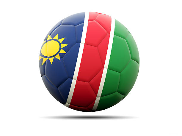 istock Football with flag of namibia 520889342