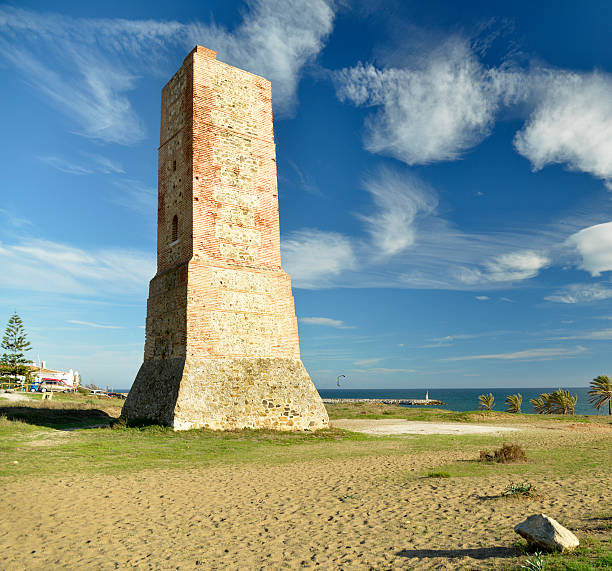 istock Cabopino watch tower. Spain. 520889809