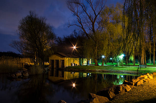 Boathouse at dawn