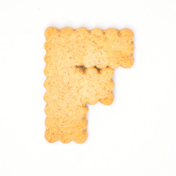 istock letter F made of cracker cookie 520890528
