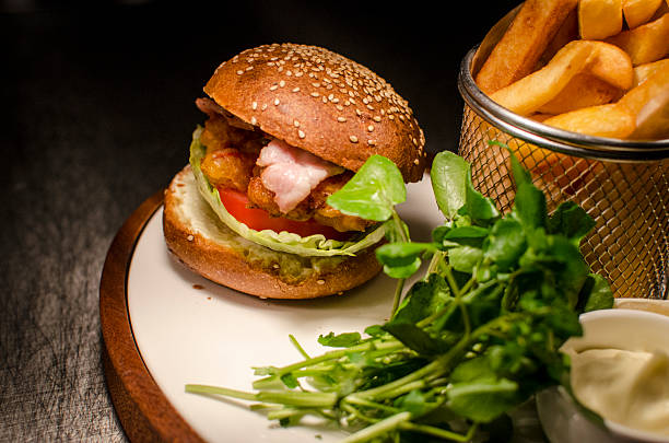 istock Lobster burger with fries 520891213