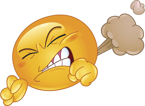 farting emoticon - shit faced stock-grafiken, -clipart, -cartoons und -symbole