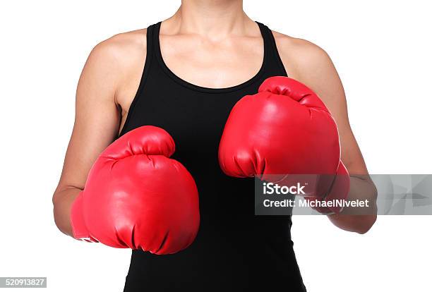 Bust Of A Female Boxer Stock Photo - Download Image Now - Adult, Athlete, Beautiful People
