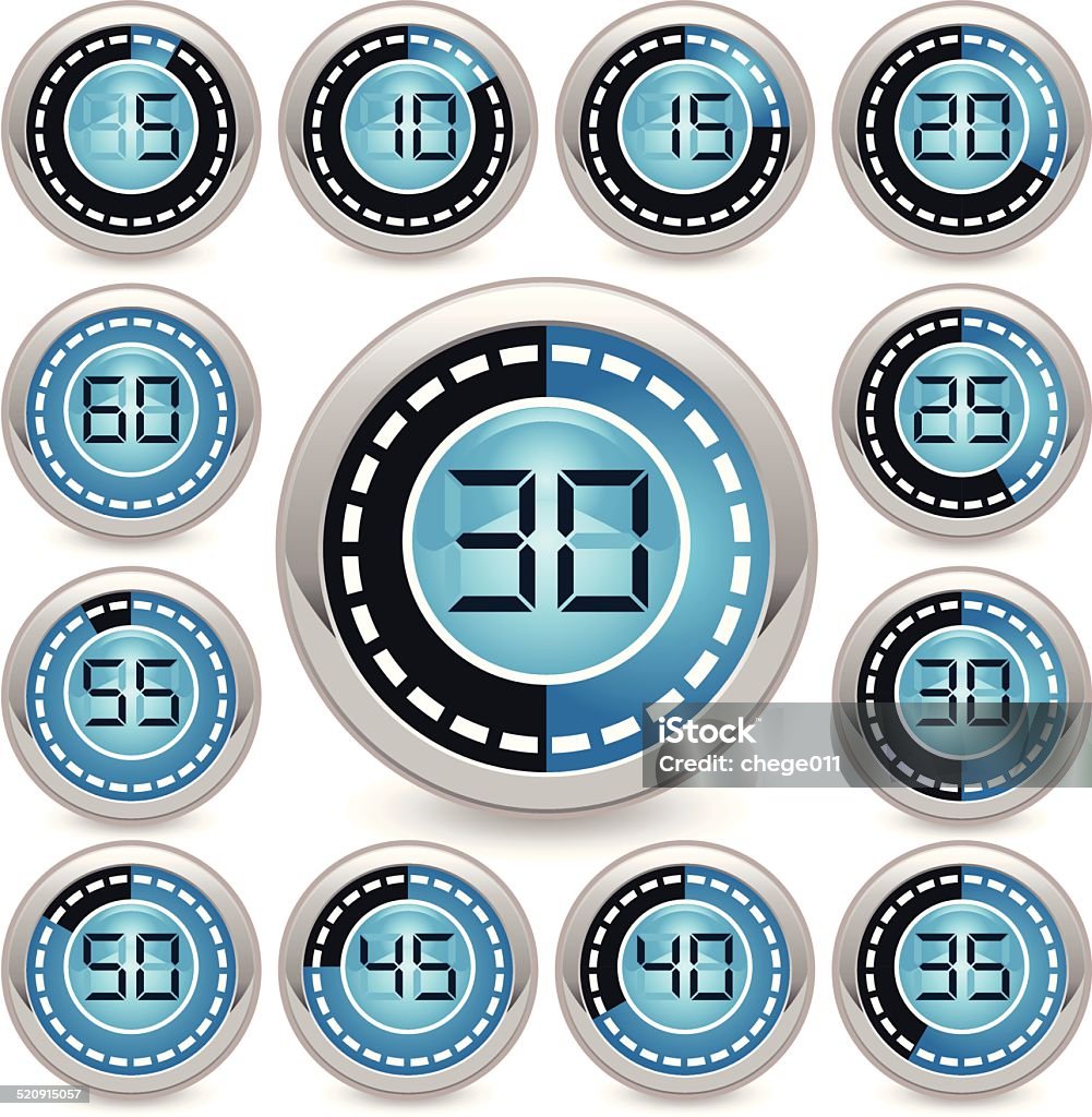 Timer Vector Visual Vector Timer Stock Illustration - Download Image Now - Accuracy, Alarm ...