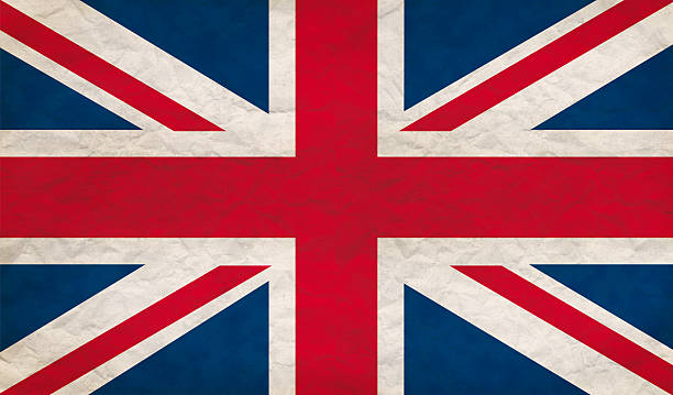 bandeira de grunge do reino unido - british flag flag old fashioned retro revival imagens e fotografias de stock