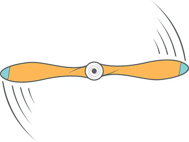 Vector illustration of Vector illustration. Propeller aircraft simbol. Radio-controlled