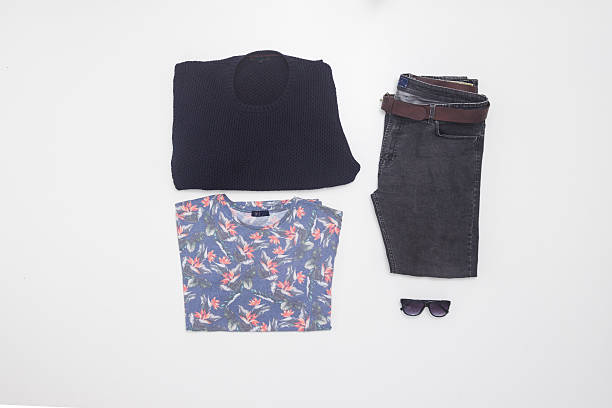 istock Fashionable clothes items nicely organized. 520935824