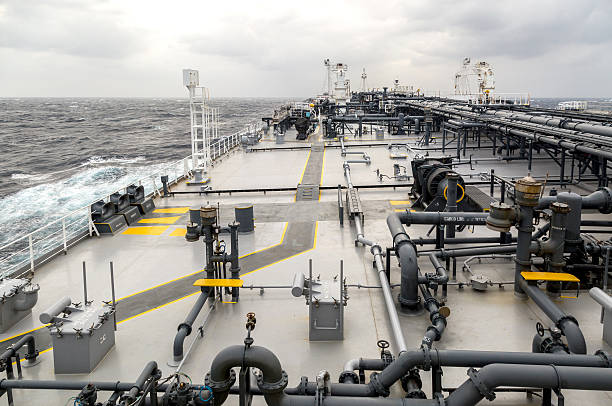 istock Deck of the tanker. 520941418