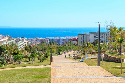 View of the Poets Park in Oeiras