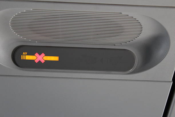 istock No smoking sign in the plane. 520942330