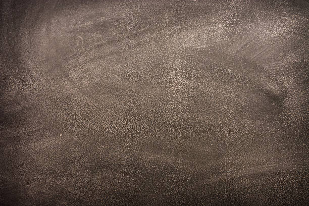 istock Dirty blackboard with chalk traces, black background 520942508
