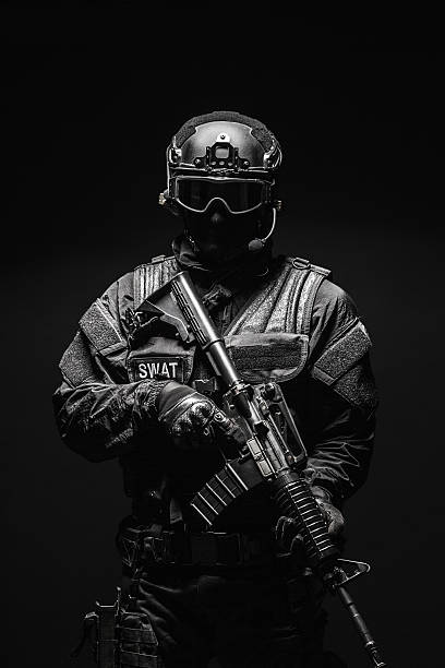 istock Spec ops police officer SWAT 520945252