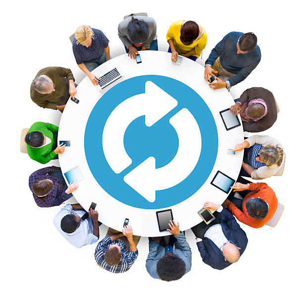 istock Group of Multiethnic People Social Networking 520945977