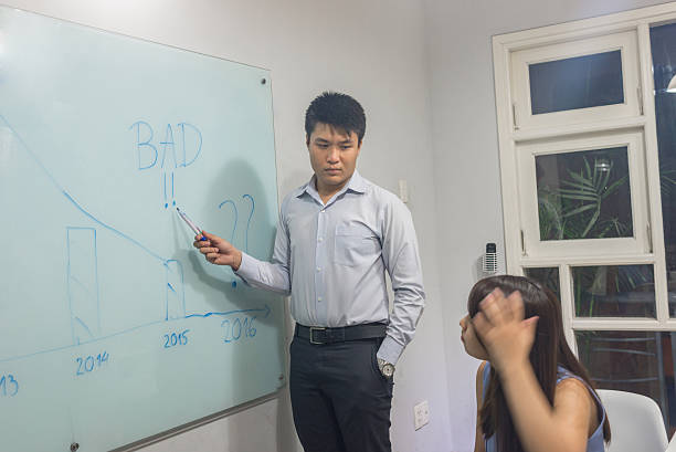 istock The supervisor not satisfied with performance of his subordinate 520946206