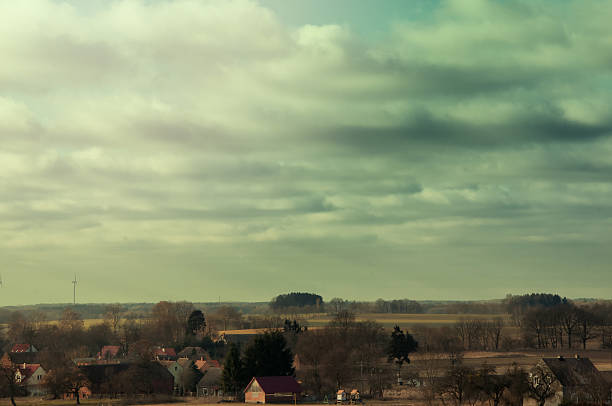 istock The image of small village landscape 520947946