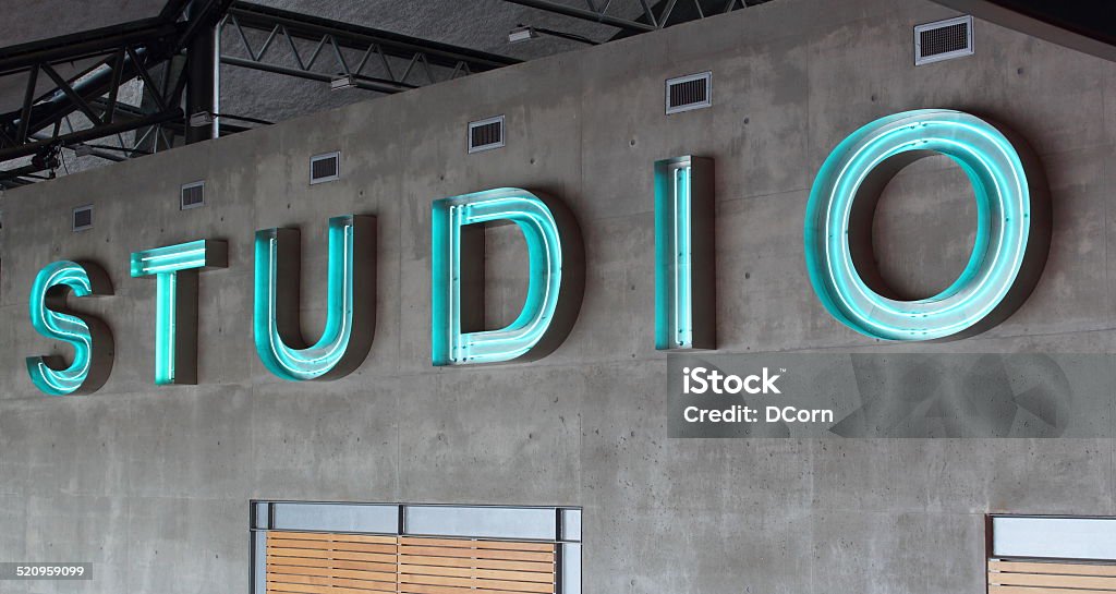 Videostudio Sign Recording Studio Sign Stock Photo - Download Image Now - Television ...