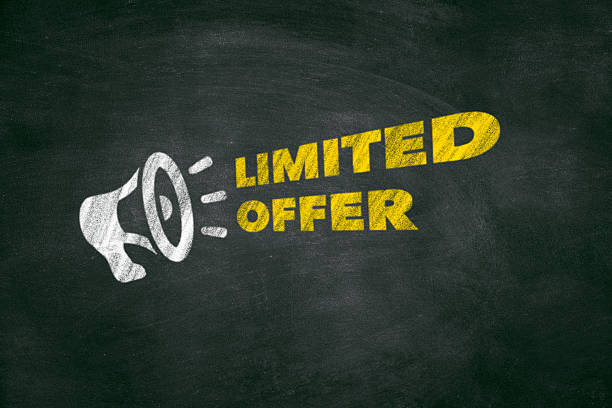 istock limited offer announcement on blackboard 520959719
