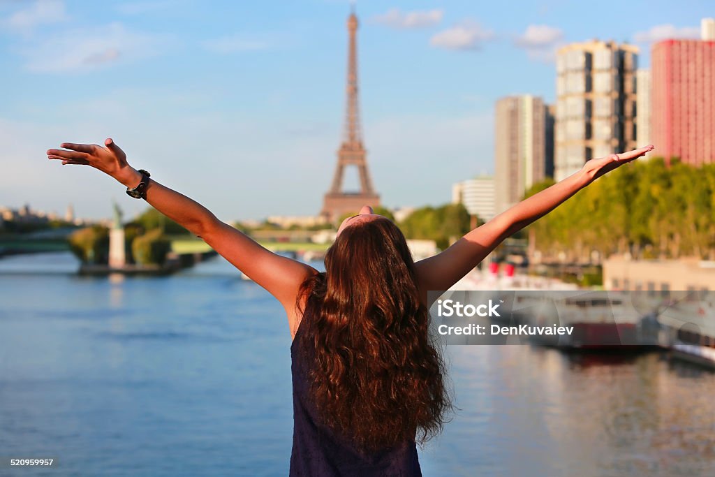 Beautiful girl in Paris Beautiful girl in Paris, France Adolescence Stock Photo