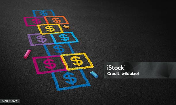 Paying For School Stock Photo - Download Image Now - Hopscotch, State School, Currency