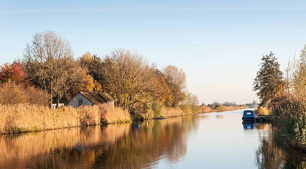 istock Picturesque Dutch landscape in autumn 520962785