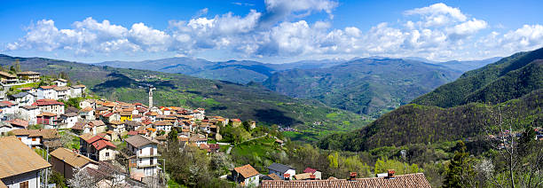 Santa Margherita di Staffora, Oltrepo valley. Color image stock photo