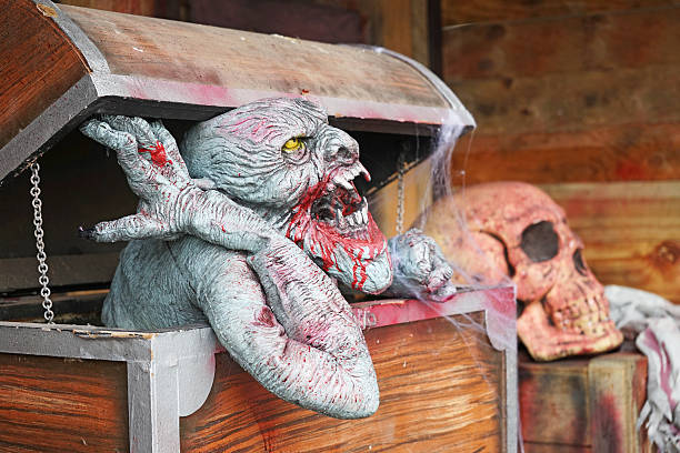 istock dead man in opened wooden box 520964221