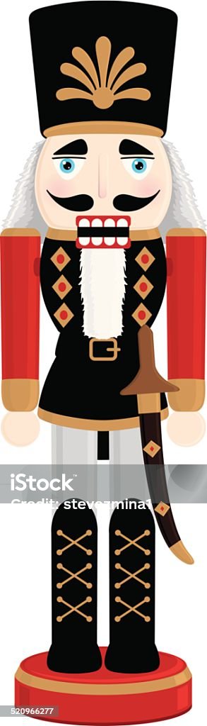 Nutcracker - arte vectorial de Soldado de juguete libre de derechos