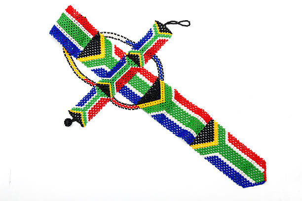 istock Beads Threaded into  Necktie of the South African Flag 520970580