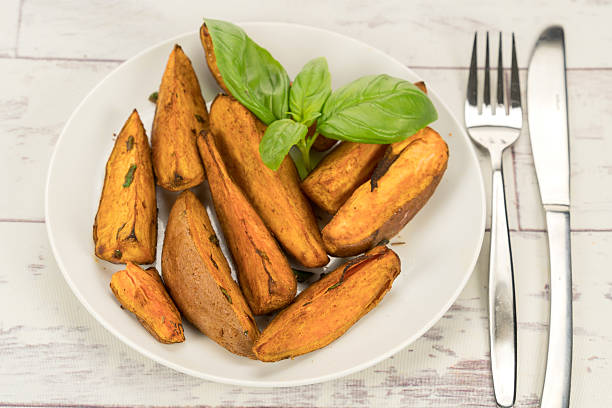 istock Sweet potato wedges 520971596
