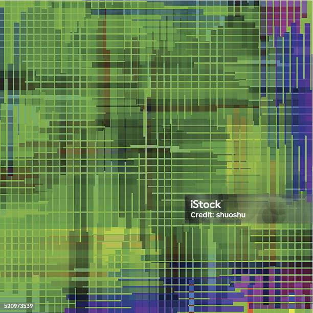 Ilustración de Tecnología Abstracto Verde Patrón De Fondo De Raya y más Vectores Libres de Derechos de Abstracto - Abstracto, Azul, Colorido