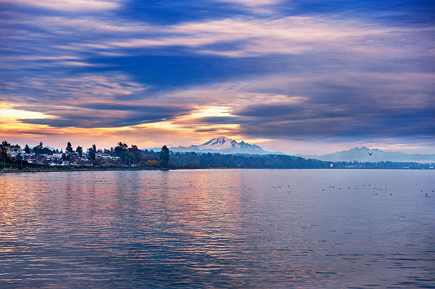Mount Baker White Rock,, British Columbia, Canada mt baker stock pictures, royalty-free photos & images