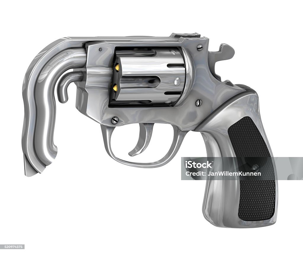 Floppy Gun A revolver with the barrel dangling down, separated on a white background. The weapon that won’t shoot – the ultimate gun control. This pistol is a metaphor for (the uselessness of) violence but also for impotence, or malfunction in general. Clipping path included. Erectile Dysfunction Stock Photo