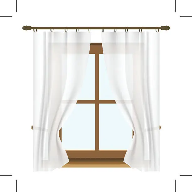 Vector illustration of window