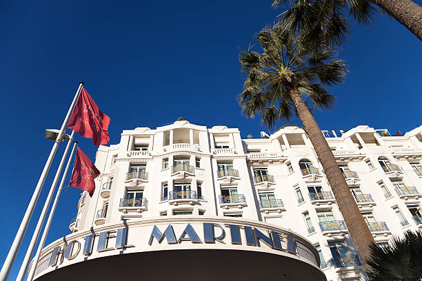 Grand Hyatt Hotel Martinez, Cannes, French Riviera, France stock photo