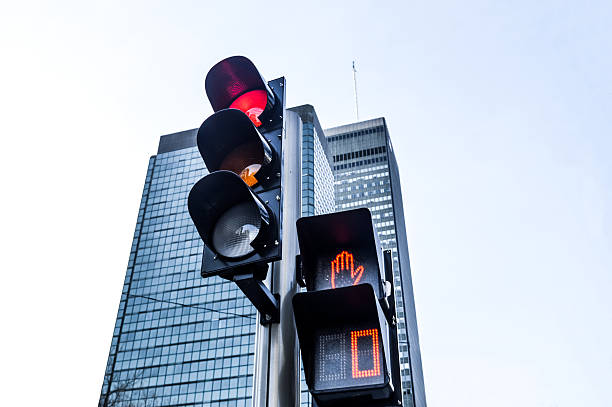 istock Red color on the traffic light i 520977788