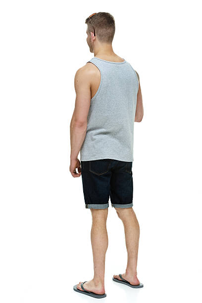 istock Rear view of casual man standing 520978796