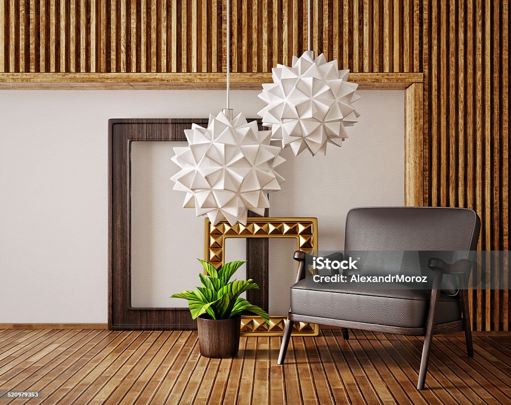 3d interior modern interior room with a beautiful furniture Apartment Stock Photo