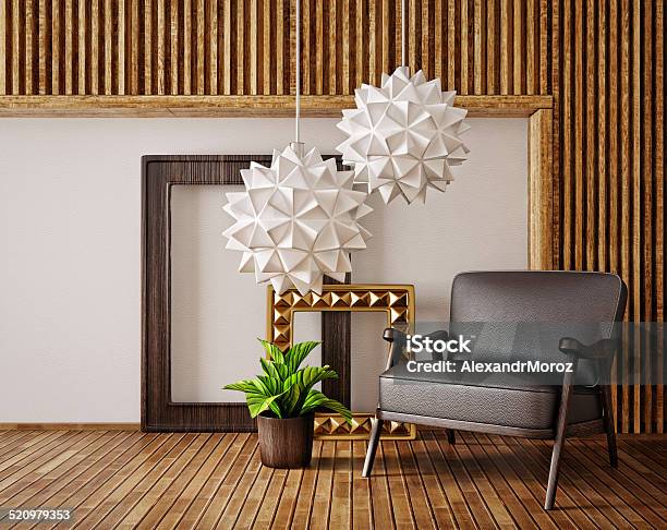 3d Interior Stock Photo - Download Image Now - Apartment, Architecture, Armchair
