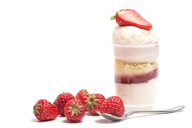 istock Dessert - sweet cake with strawberry on the white background 520979600