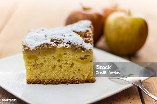 Apple Cake Stock Photo - Download Image Now - Apple Pie, Baked Pastry Item, Baking