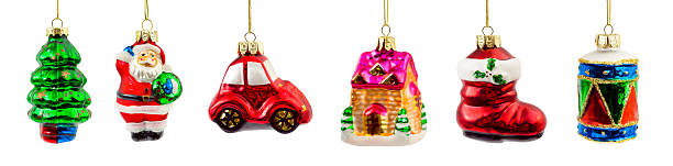 istock Set of christmas decorations 520980801
