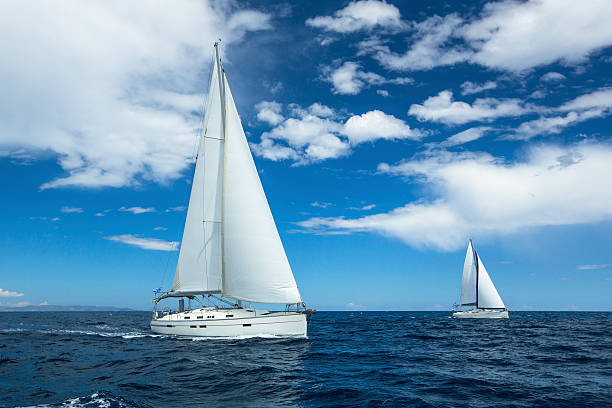 istock Sailing on the high seas. Luxury yachts. 520980843