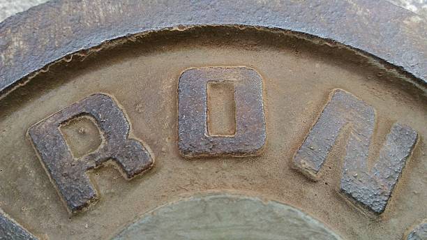 istock The Sheet metal with letters RON. 520981792