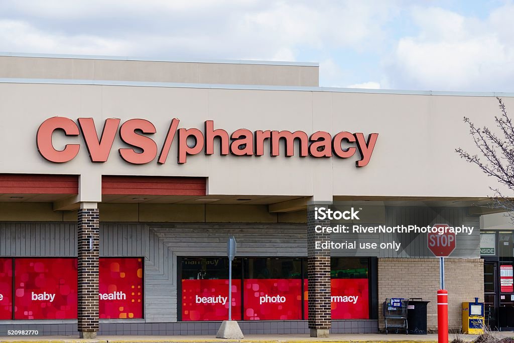 CVS Pharmacy Rochester Hills, Michigan, USA - April 1, 2016: The CVS Pharmacy in Rochester Hills, Michigan. CVS is the second largest chain of pharmacies in the USA with over 7,000 locations. CVS Caremark Stock Photo