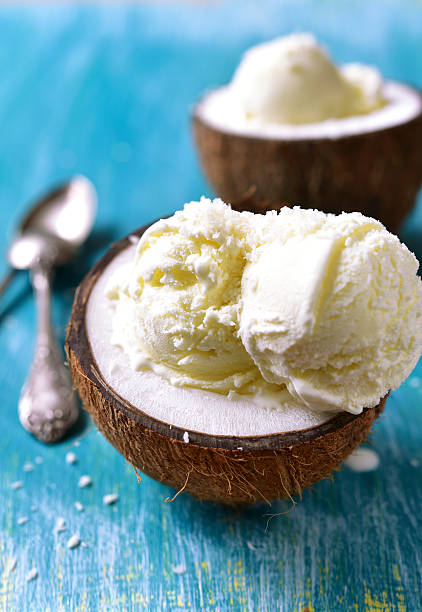 istock Ice cream in a coconut. 520983356