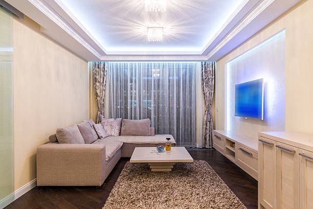 istock White lounge in modern house interior 521001230