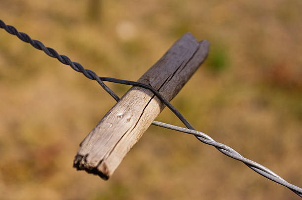 istock Twitch stick or spanish windlass tightner for fence wire 521001984