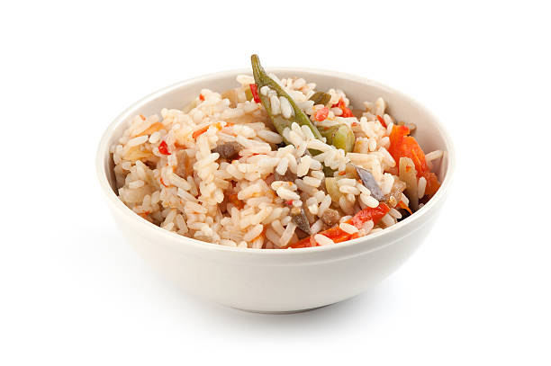 istock plate of rice with vegetables 521002459