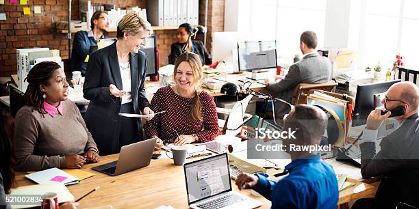 Business Team Discussion Team Customer Service Concept Stock Photo - Download Image Now